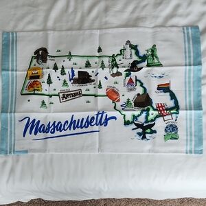 Massachusetts Themed Tea Towel